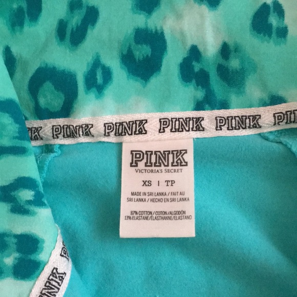 Pink Victoria's Secret -Teal/Turquoise Quarter Zip - Picture 8 of 8